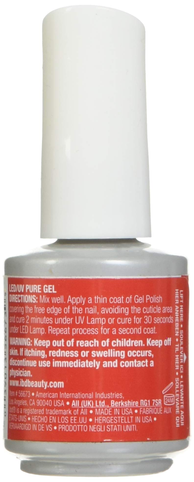 IBD Just Gel Nail Polish, Vixe Rouge, 0.5 Fluid Ounce Beauty & Personal Care IBD