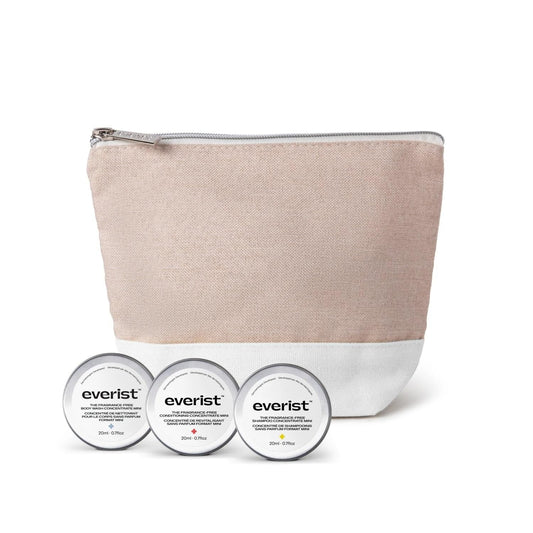Everist The Shower Essentials Travel Kit, Hydrating for All Hair and Skin Types (Fragrance Free) Beauty & Personal Care Everist