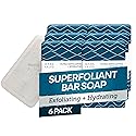 Oars + Alps Superfoliant Exfoliating Men's Bar Soap, Dermatologist Tested and Made with Clean Ingredients, Travel Size, 6 Pack, 6 Oz Each