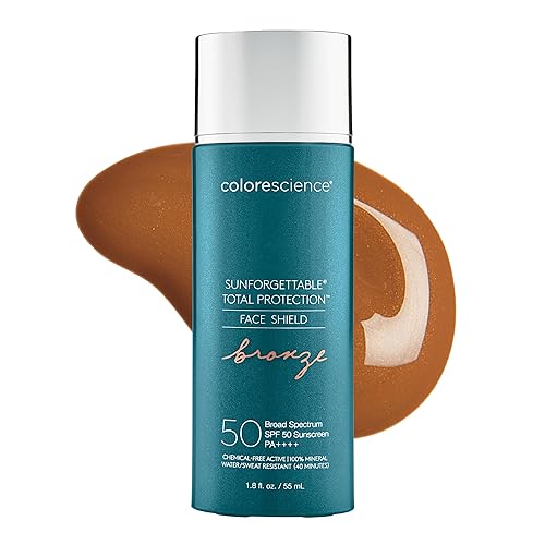 Colorescience Sunforgettable Total Protection Face Shield Bronze SPF 50, 1.8 Fl Oz