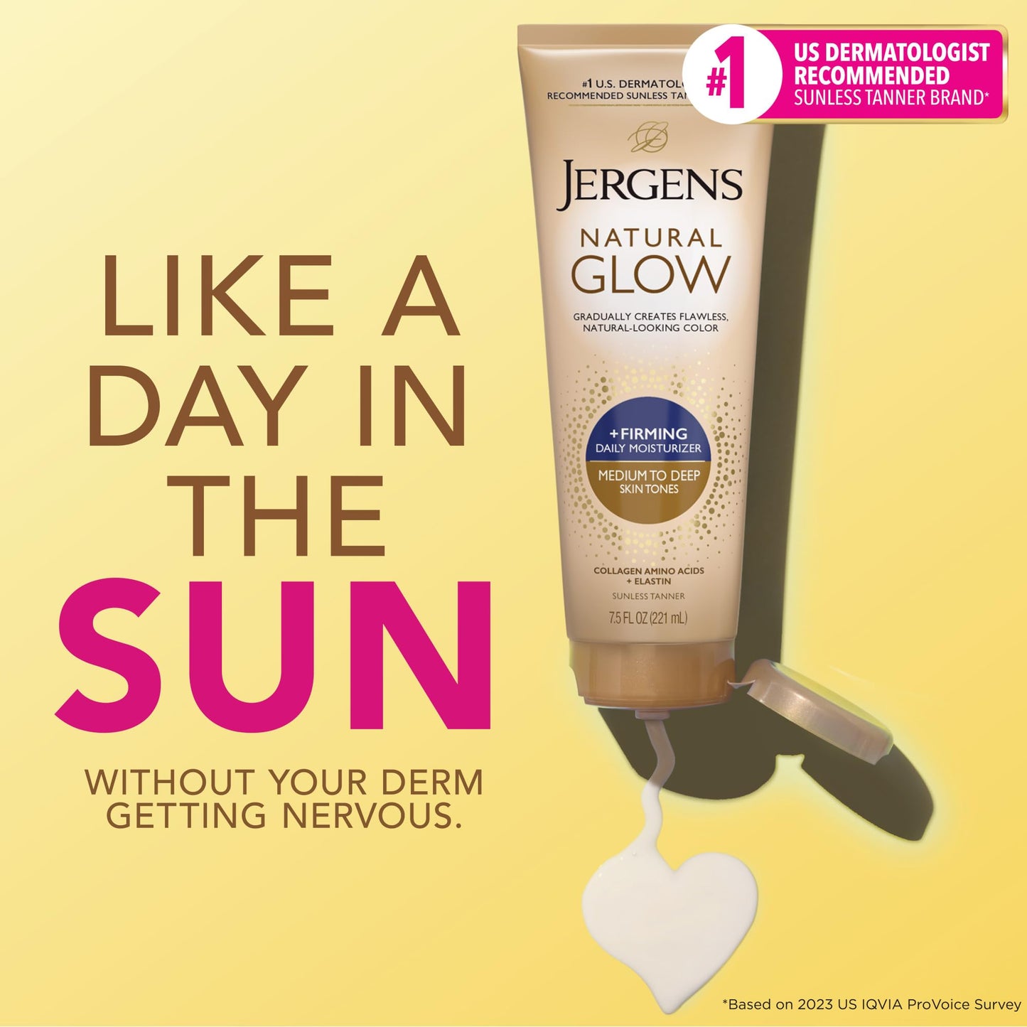 Jergens Natural Glow + Firming Daily Moisturizer Medium to Tan Skin Tones 7.5oz Beauty and Personal Care Jergens