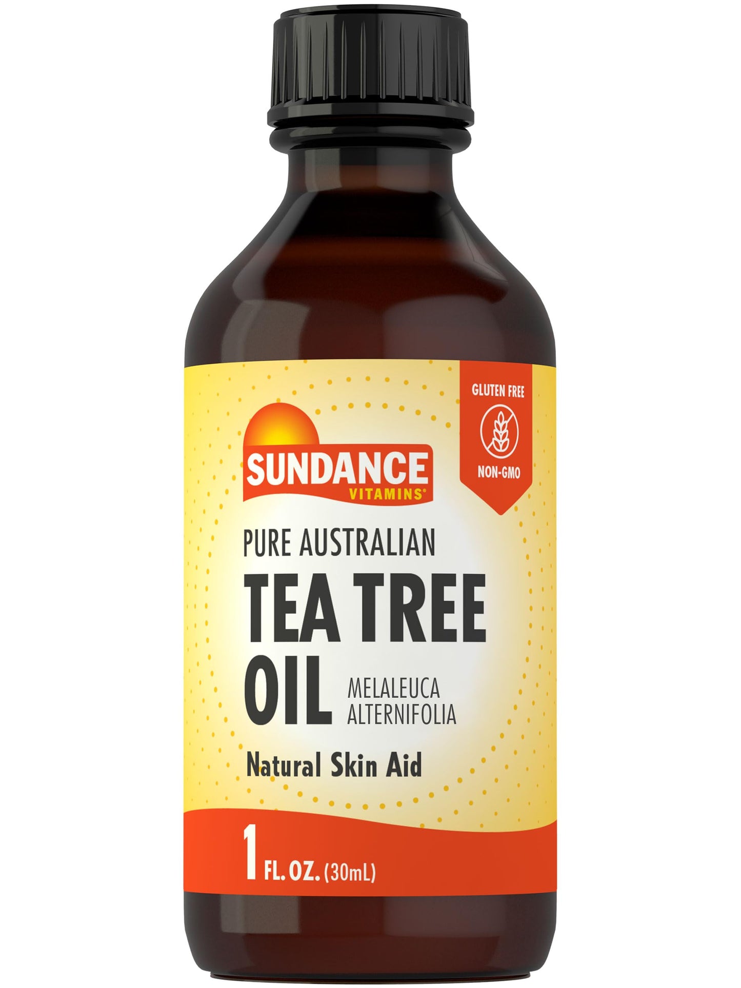 Sundance Australian Tea Tree Oil for Skin | 1 Fluid Ounce | Natural Pure Skin Aid | Melaleuca Alternifolia | Non-GMO and Gluten Free