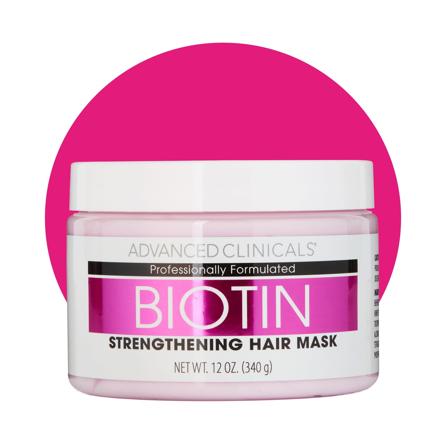 Advanced Clinicals Biotin Hair Treatment Anti-Breakage Repair Hair Mask. Strengthen Broken, Color-Treated Hair W/Repairing Deep Conditioner Manuka