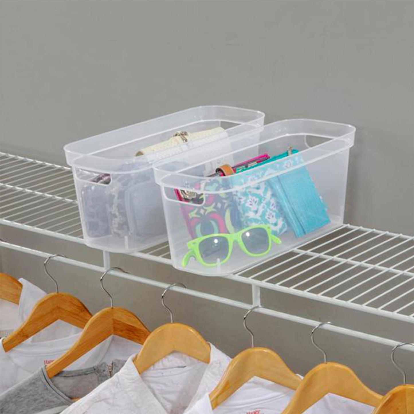 Sterilite 13288608 Narrow Storage Bin Clear - Pack of 8