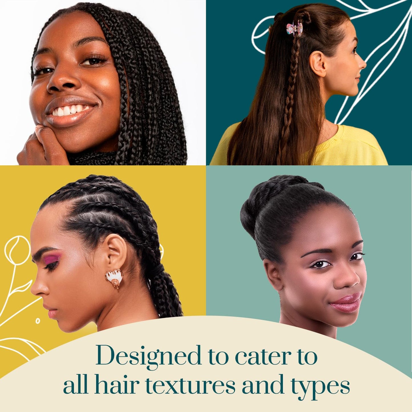 J. AMILA Braiding N Shining Gel - Extreme Hold, Moisture-Rich & Flake-Free - Natural Ingredients for Curly & Coily Hair - Ideal for Braids, Twists