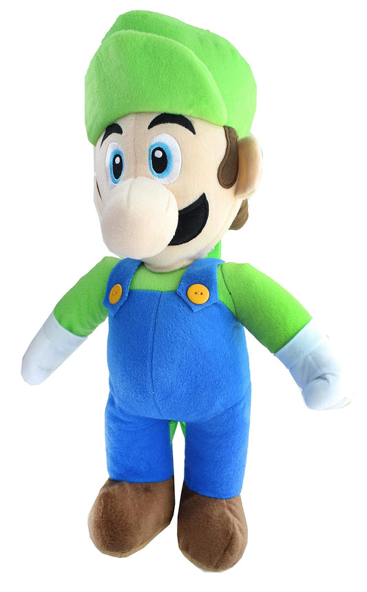 Accessory Innovations Super Mario Luigi 17 Inch Plush Backpack, Green