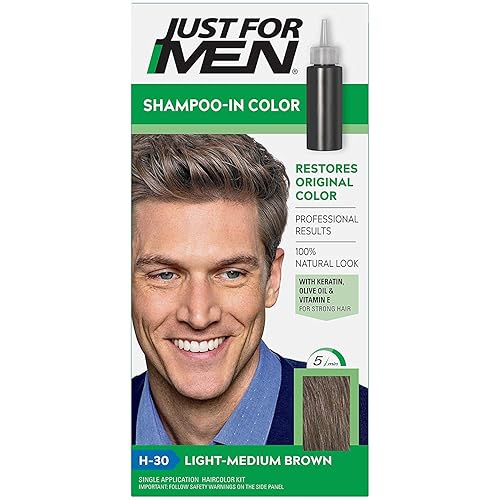 JUST FOR MEN Hair Color Light-Medium Brown H30 1 Each (Pack of 9)