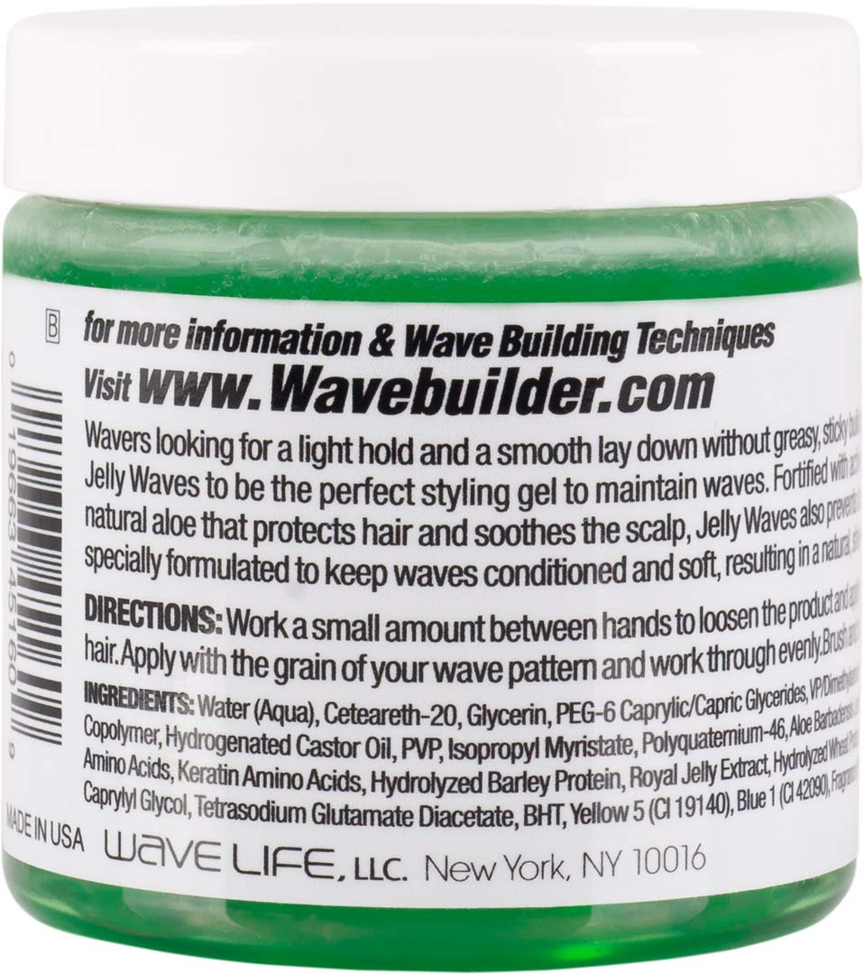 WAVEBUILDER Jelly Waves Soft Hold Aloe, 4 Ounce