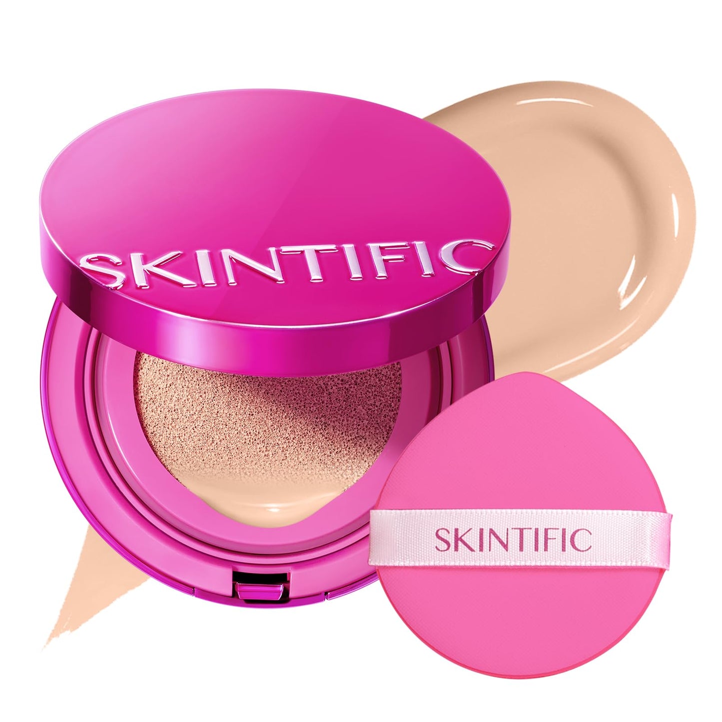 SKINTIFIC Cover Glow Perfect Cushion Foundation - Natural Radiant Finish, Medium-to-High Buildable Coverage, Hydrating Peptide Complex, Lightweight Beauty and Personal Care SKINTIFIC Default Title