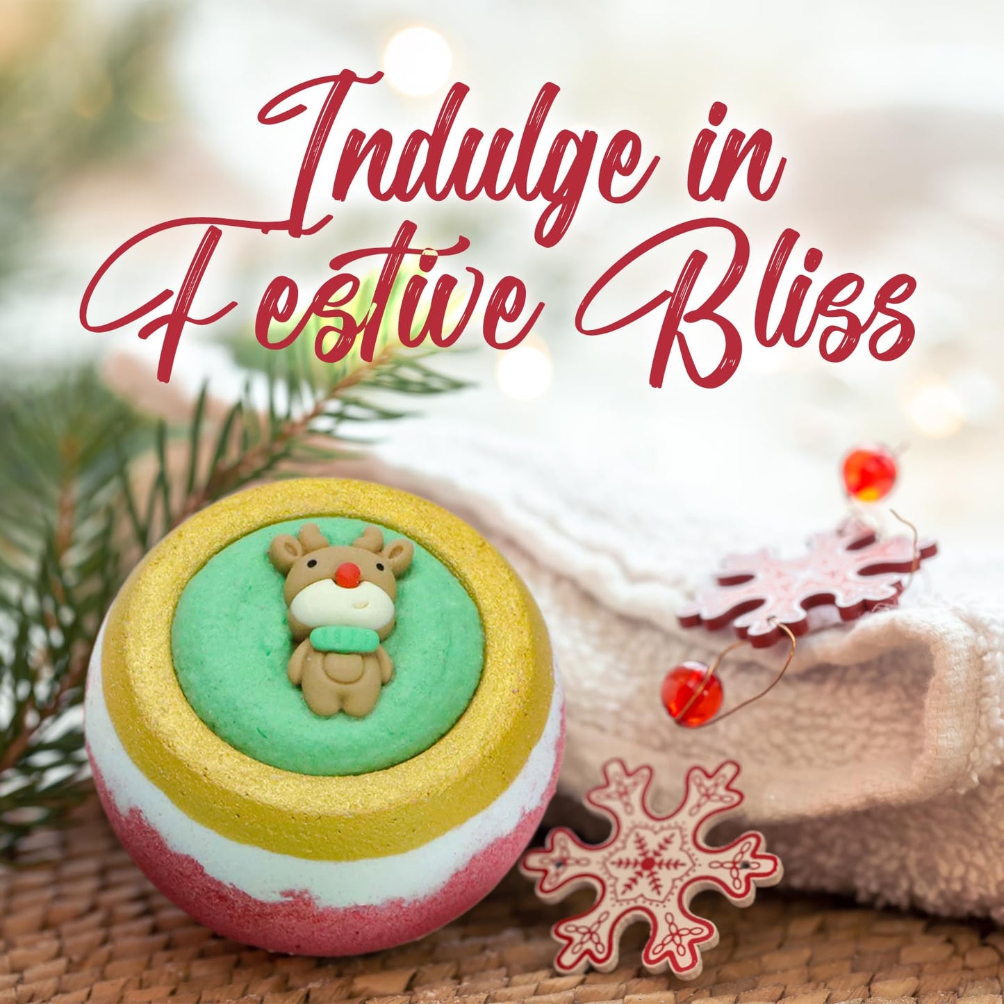 Pursonic Bath Bombs Gift Set - 4 Pcs Essential Oils Bath Bombs for Women - Spa Fizzies, Relaxation Christmas Gifts for Women (Berry Bliss, Holiday…