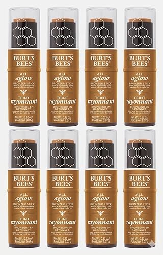 Burt's Bees 100% Natural All Aglow Bronzer Stick - Bronze Splash (1610) - .32oz (8 Pack)