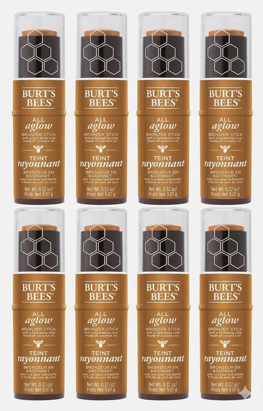 Burt's Bees 100% Natural All Aglow Bronzer Stick - Bronze Splash (1610) - .32oz (8 Pack)