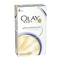 Olay Body Ultra Moisture Bath Bar, Vanilla Indulgence, 6 Count, 4.25 Ounce (Pack of 4)