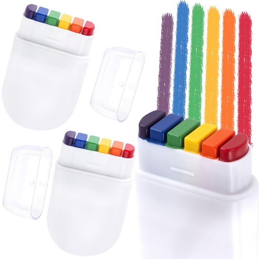 Lekgavd 2PCS Rainbow Face Body Paint, Pride Makeup Supplies, Face Painting Crayons for Pride Day, Celebrations Party, Festivals for Men, Women
