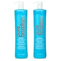 Pure Brazilian Anti-Frizz Daily Shampoo & Conditioner, Salt-Free & Color Safe, Enriched with Keratin, Argan Oil & Acai, 1 Liter (33.8 Fl Oz)