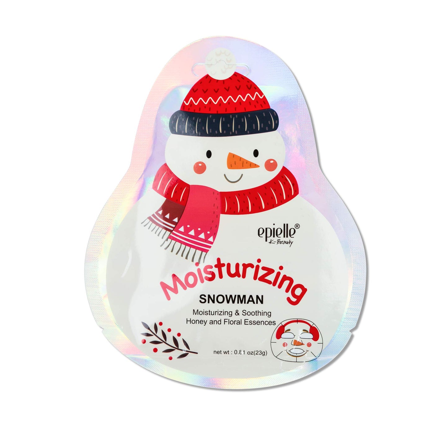 Epielle Christmas Holiday Sheet Mask Set 12pk – Fun Santa, Reindeer, Snowman & More | Stocking Stuffers, Spa Party Favors & Gift Ideas