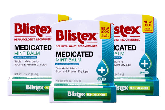 PACK OF 3 EACH BLISTEX MINT BALM .15OZ PT#4138822031 Beauty and Personal Care Blistex