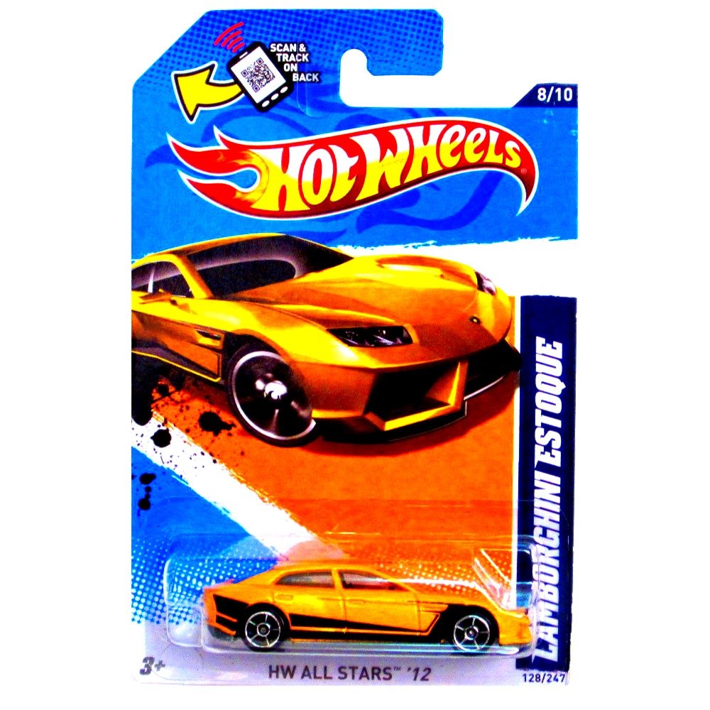 Hot Wheels Lamborghini Estoque (Yellow) (HW All Stars '12) #128/247 Collectible Die-cast 1:64 Scale Model