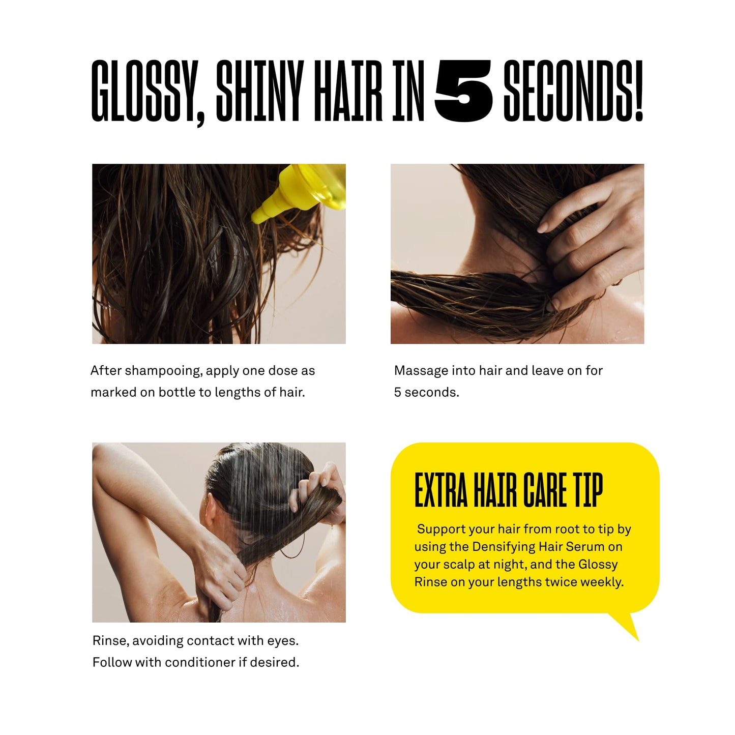 Babe Original Babe Locks Glossy Rinse Treatment for Shine, Promotes Hydration, In-Shower Lamellar Water Hair Mask, 250 mL