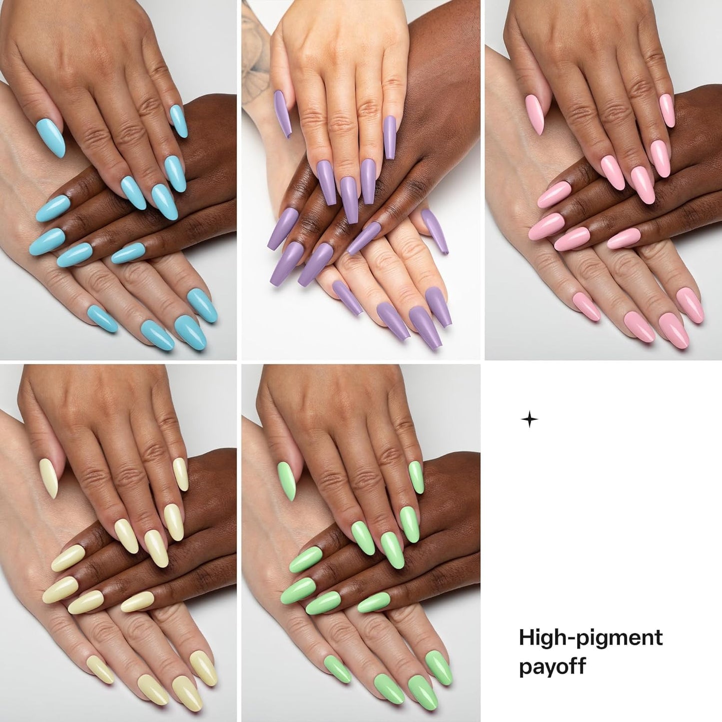 APRÉS Gel Couleur Combo Set, 5 Color Gel Nail Polish, HEMA-Free & TPO-Free, Bright Nude Pastel Colors with Brush-X Nail Art Brush (Pastel Daydream) Beauty & Personal Care APRÉS