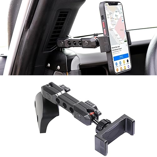 RERPRO Dash Phone Mount Holder Driver Side Compatible with 2021 2022 2023 2024 2025 New Ford Bronco 2/4 Door Interior Accessories Dashboard Cell…