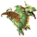 Folkmanis Wyvern Dragon Hand Puppet, Green, White