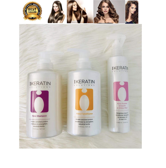 ikeratin KERA (SHAMPOO + CONDITIONER + KERA FUSION) FAMILY SET Beauty & Personal Care INNOSYS