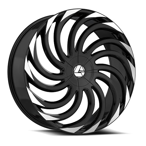 Azara AZA-534 28x9.5 6x135 6x139.7 +22 Cb 87.1 Gloss Black & Machined