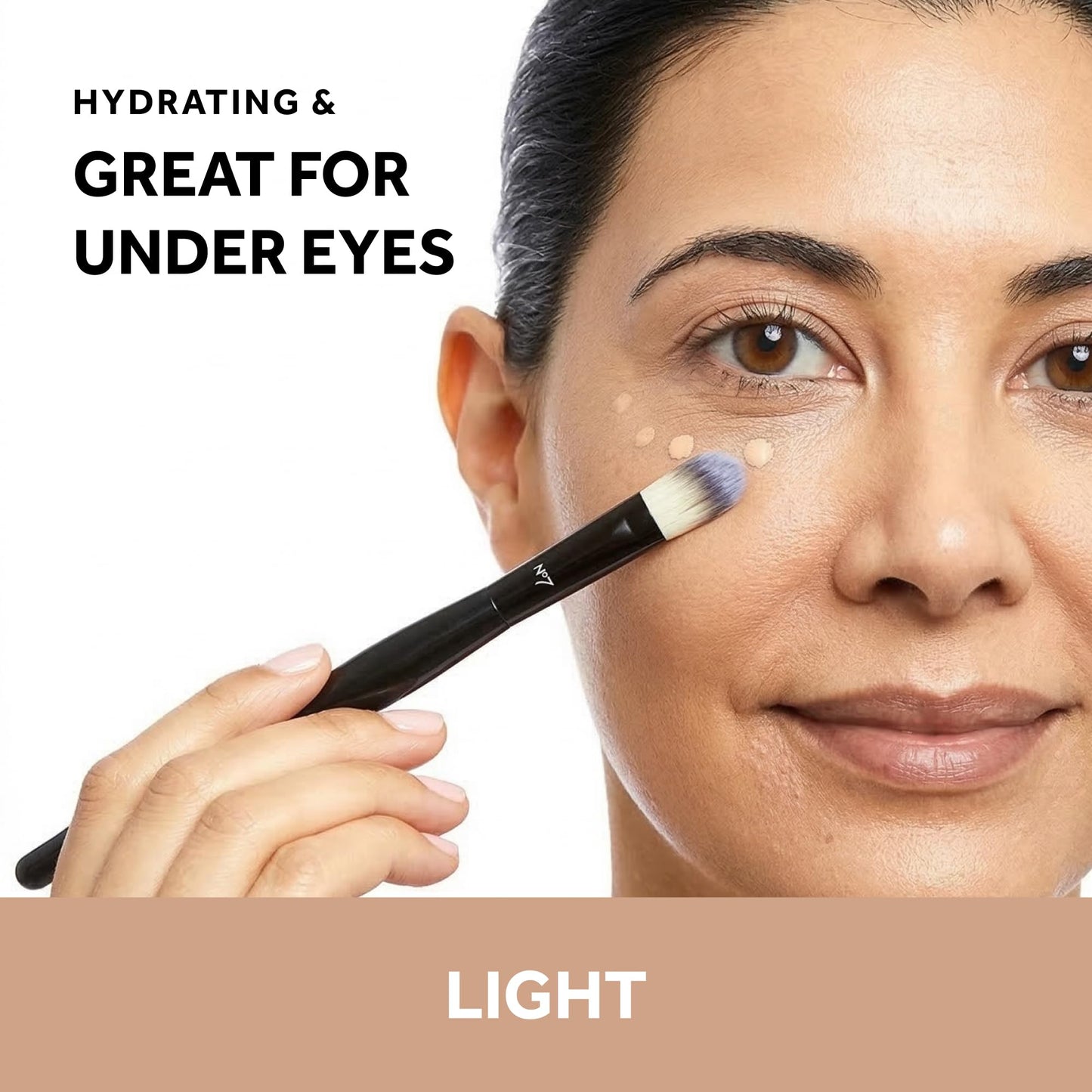 No7 Lift & Luminate Triple Action Serum Concealer - Light - Anti Aging Liquid Concealer Makeup for Blemishes & Dark Circles - Medium to Full Coverage Beauty and Personal Care No7