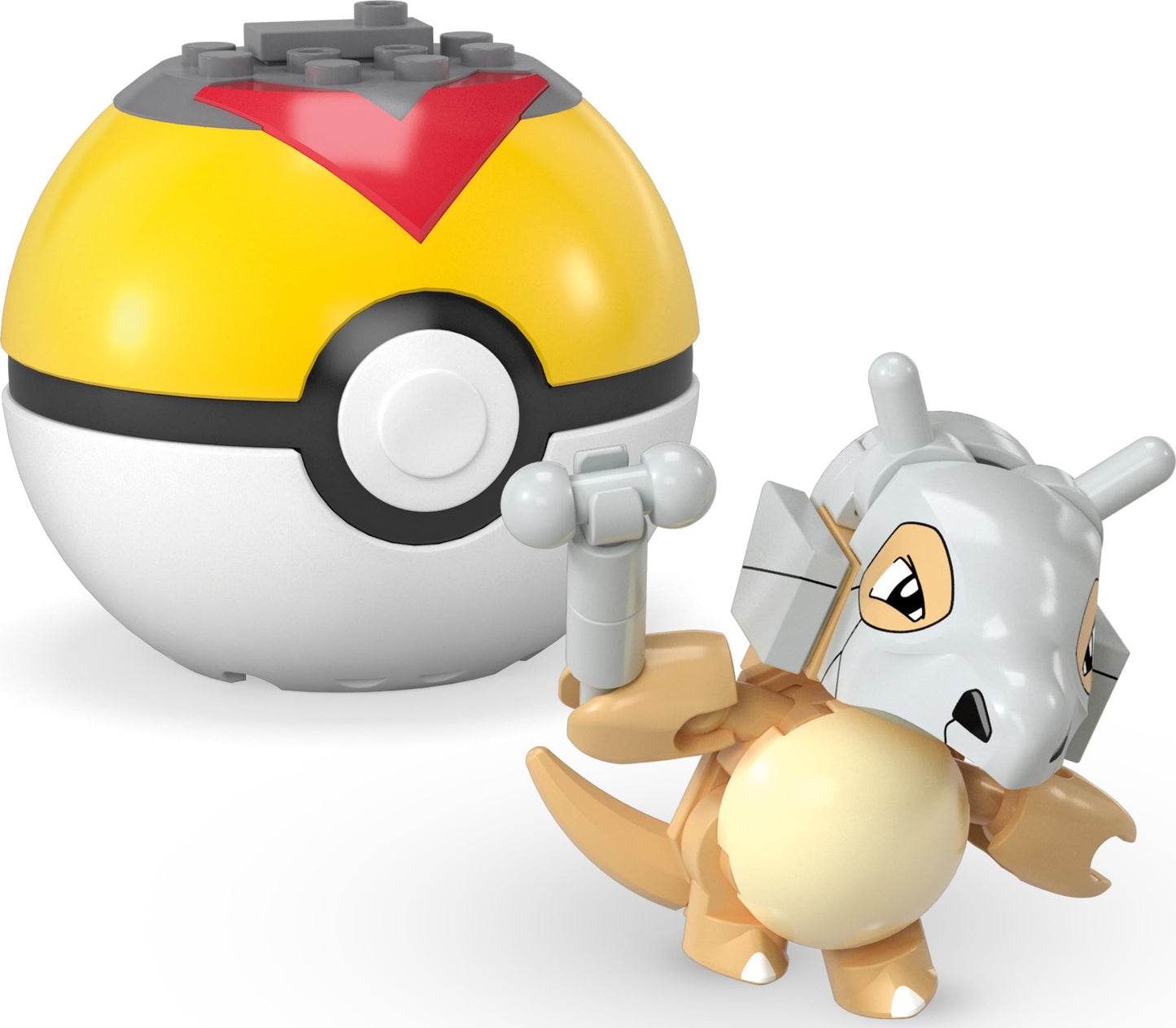 MEGA Pokémon Building Toys Set Squirtle & Cubone with 45 Pieces, 2 Poseable Characters and Poké Ball, 2 Inches Tall, for Kids