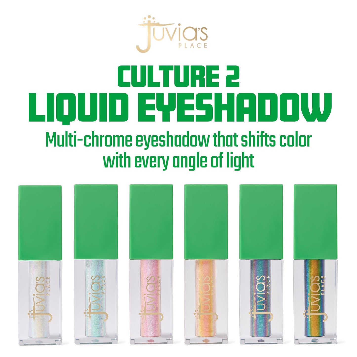 Juvia's Place Liquid Eyeshadow Culture 2 Cheri Coco - Glitter Liquid Eyeshadow, Multichrome, Metallic, Eye Shimmer and Iridescent, Glitter Makeup…