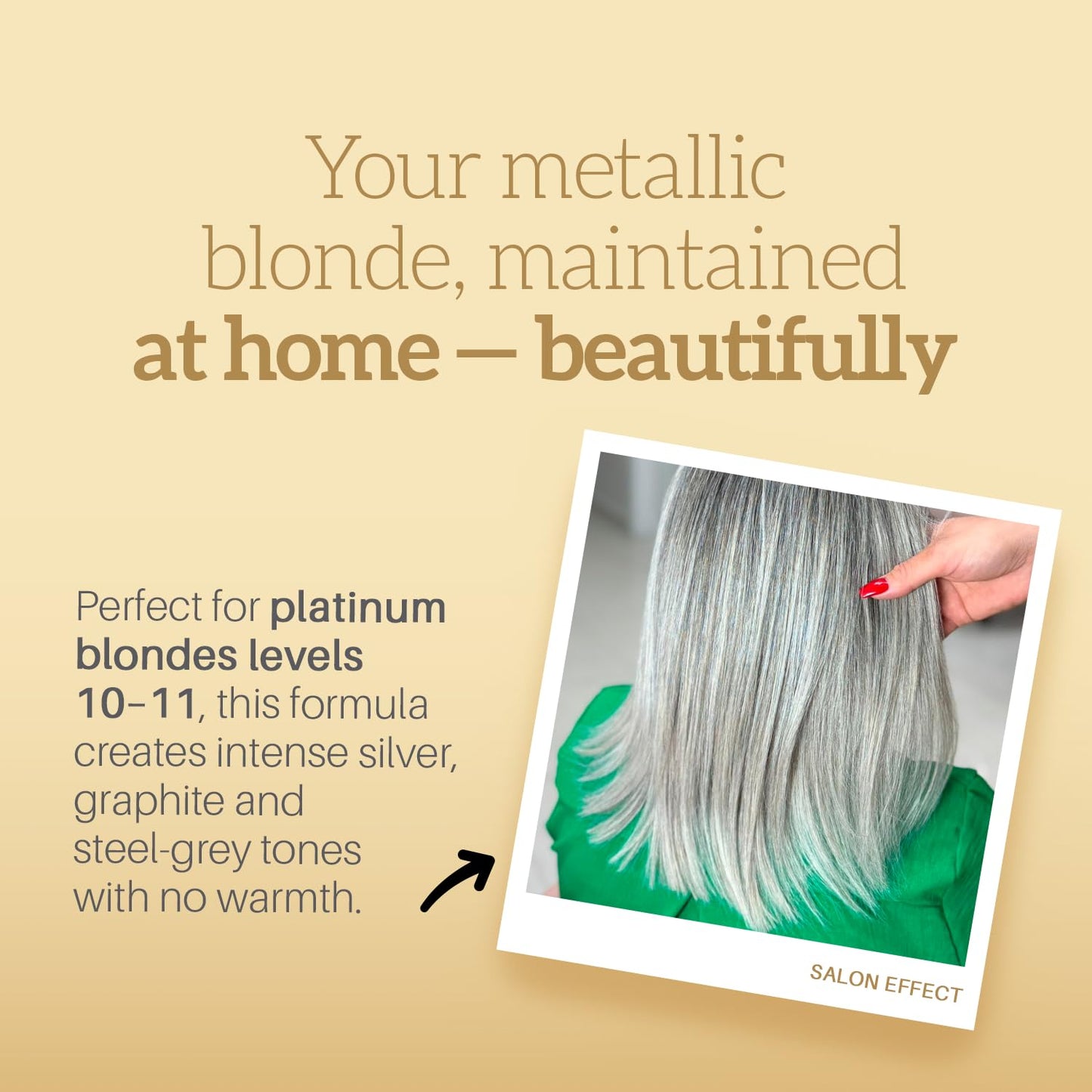 Robson Peluquero Black Toning Kit for Blonde Hair | Toning Shampoo + Hair Toner Gloss |Metallic Silver, Graphite, Steel Grey for Brassy, Bleached
