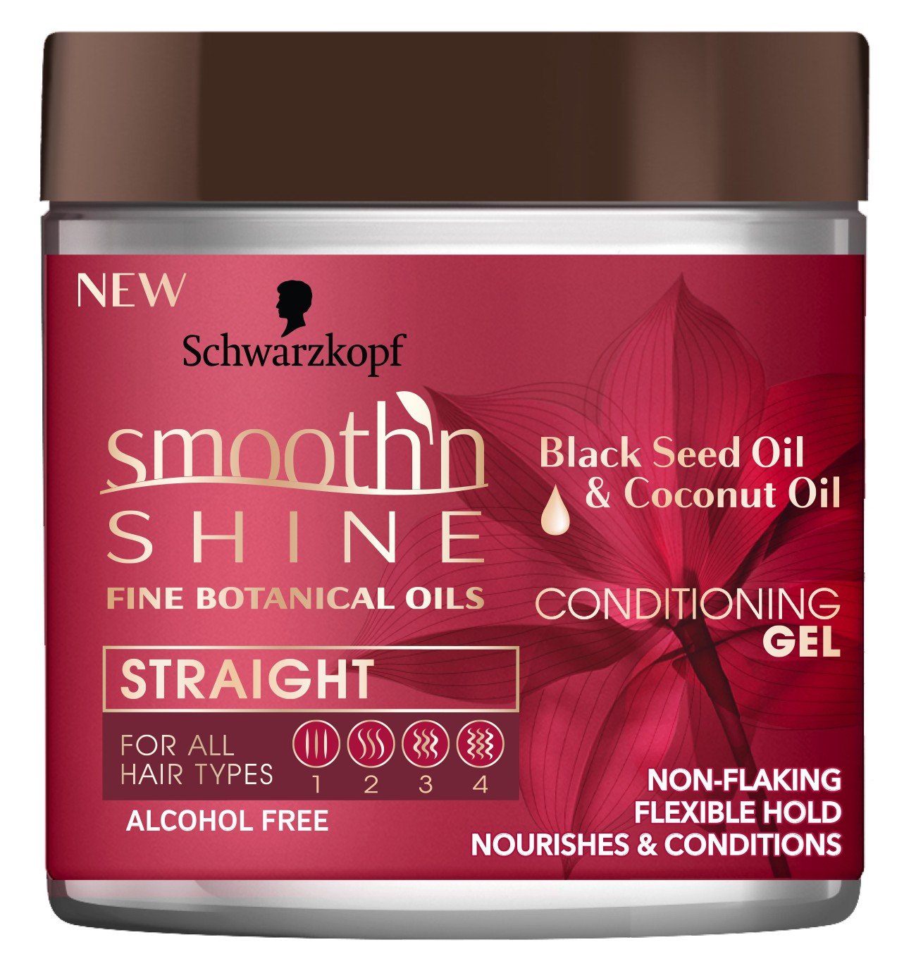 Smooth N Shine Straight Gel Conditioning 6 Ounce Jar (177ml)