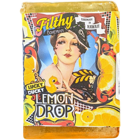 Filthy Bohemian Lucky Ducky Lemon Drop Soap Bar Beauty & Personal Care Filthy Farmgirl
