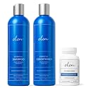 Elon Complete Kit for Thinning Hair - Elon Essential Shampoo and Conditioner Set + Matrix 5000 Hair Growth Supplement - NO Sulfates, Parabens or