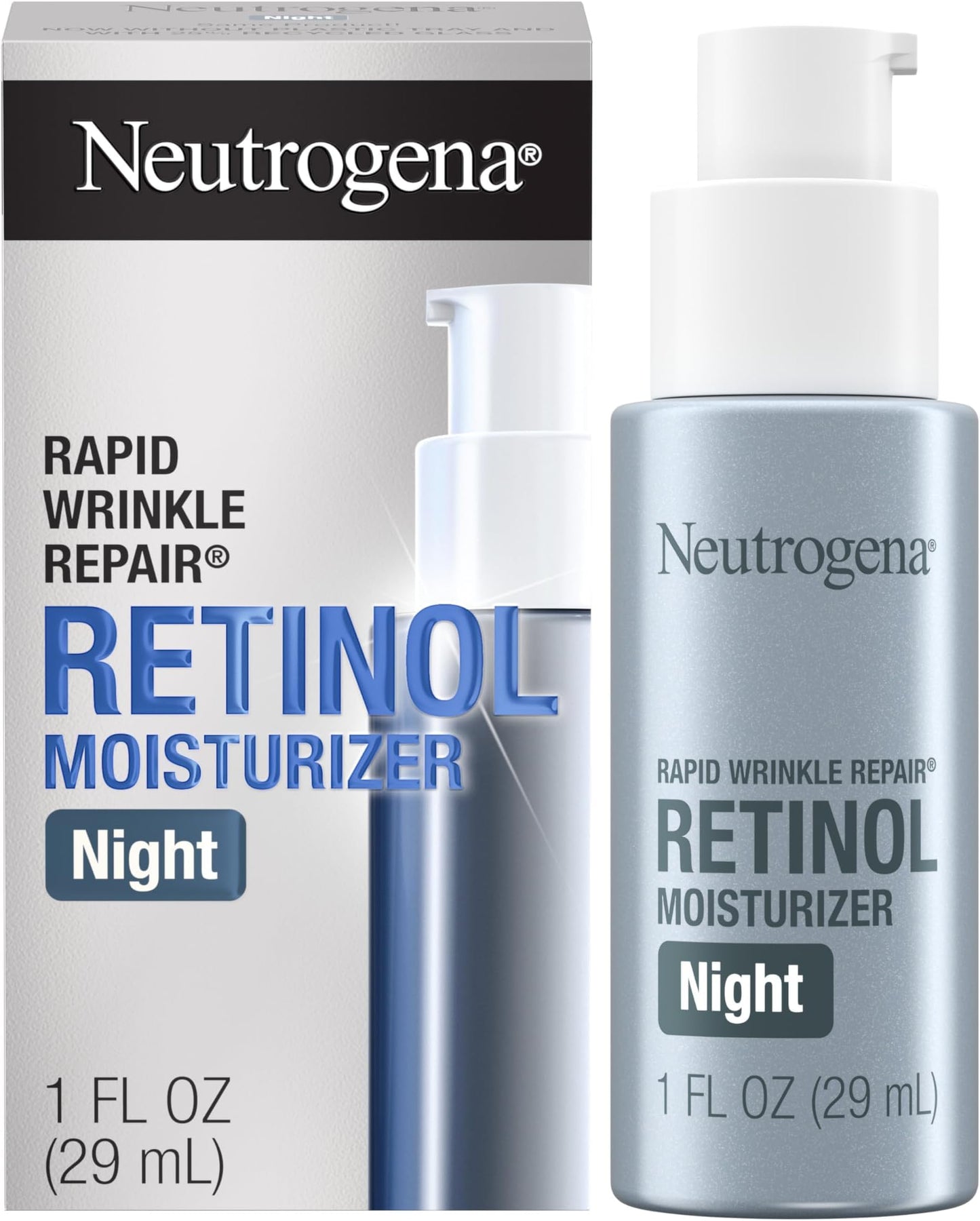 Neutrogena Retinol Face Moisturizer Cream,Rapid Wrinkle Repair,Anti-Wrinkle Night Moisturizer,Anti-Wrinkle Face&Neck Cream_Moisturizer with Hyaluronic Beauty and Personal Care Neutrogena Default Title