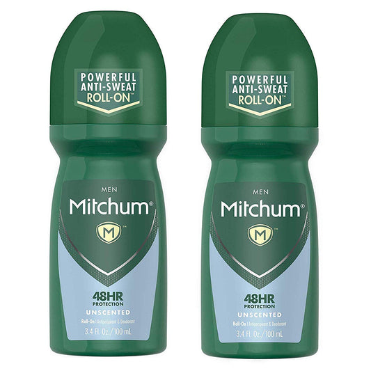 Mitchum Advanced Anti- Perspirant & Deodorant, Unscented, 3.4 oz ( Pack of 2) Beauty and Personal Care Mitchum
