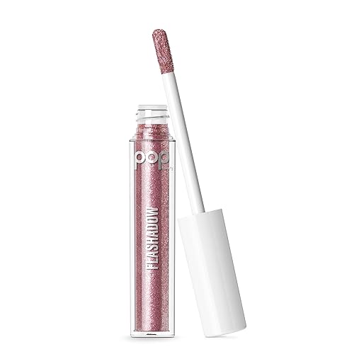 POPBEAUTY Flashadow - Pink Flash | Liquid Glitter Eyeshadow | Add Sparkle To Eye Makeup Or Highlighter | 2.4 Ml
