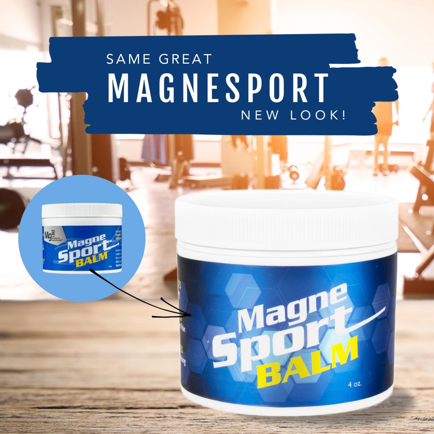 MagneSport Topical Magnesium Balm for Athletic Recovery - 8oz Jar