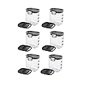 Progressive PKS-401 1.5 Cup Mini Prokeeper+ Airtight Silicone Seal Storage Container Great For Spices & Baking Acessories (6- Piece)