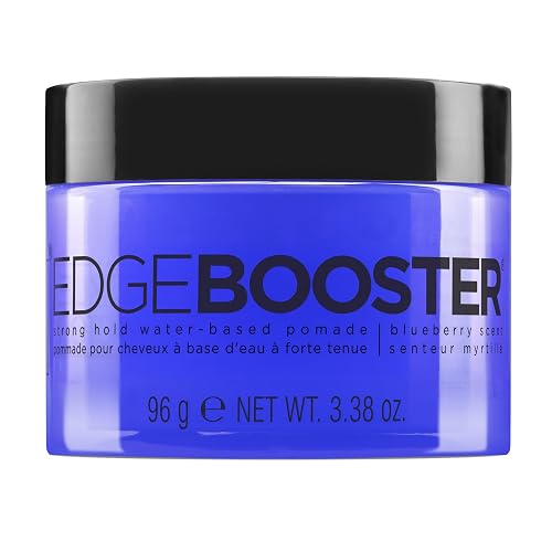 Style Factor Edge Booster Strong Hold Water-Based Pomade | Formulated with Argan Oil for Moisture & High Shine | Long Lasting Edge Control Gel |