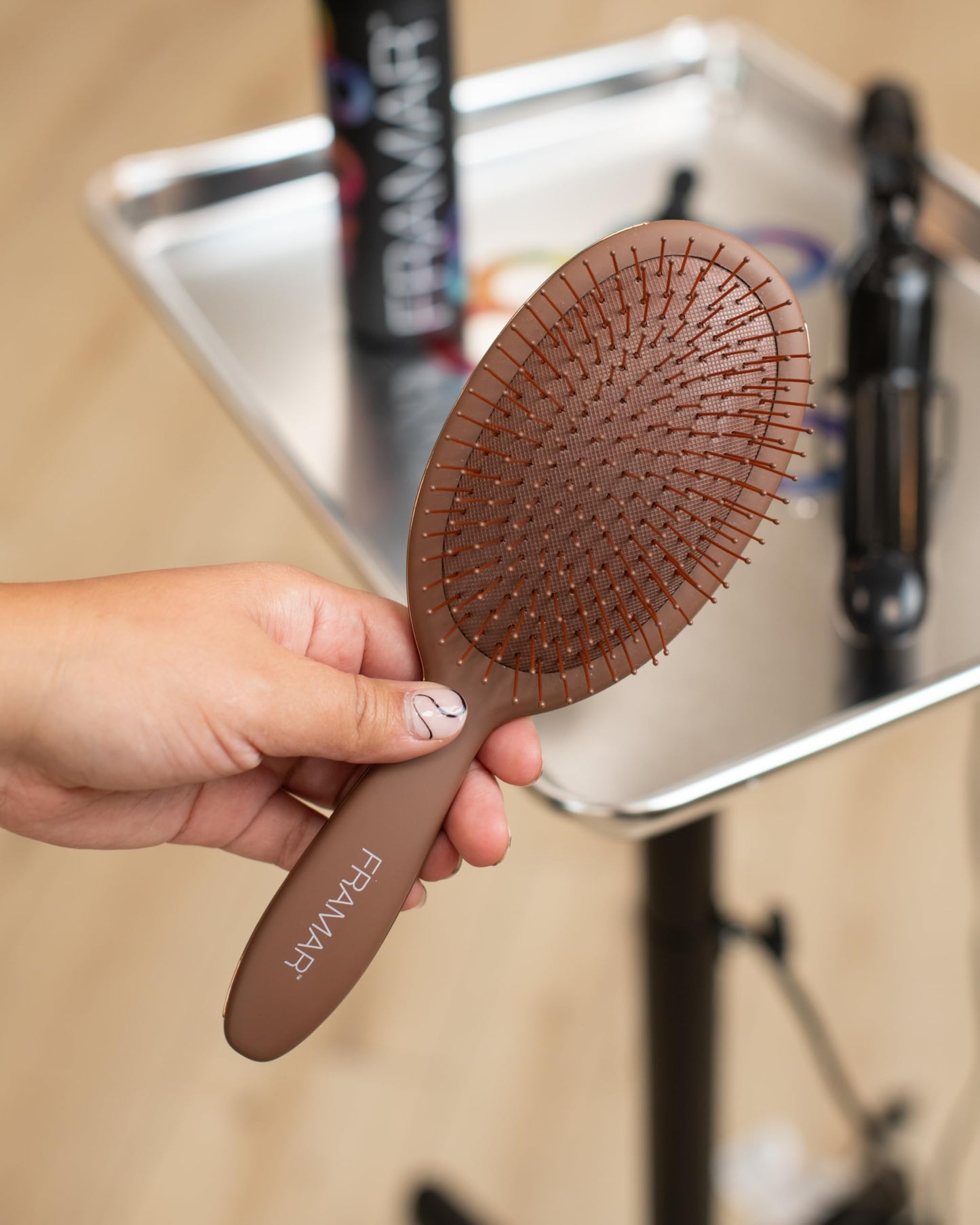 FRAMAR Chocolate Hair Brush Detangler - Wet Hair Brushes For Women, Womens Hair Brush, Hair Accessories, Hairbrush For Women, Cepillos Para Cabello Beauty and Personal Care FRAMAR