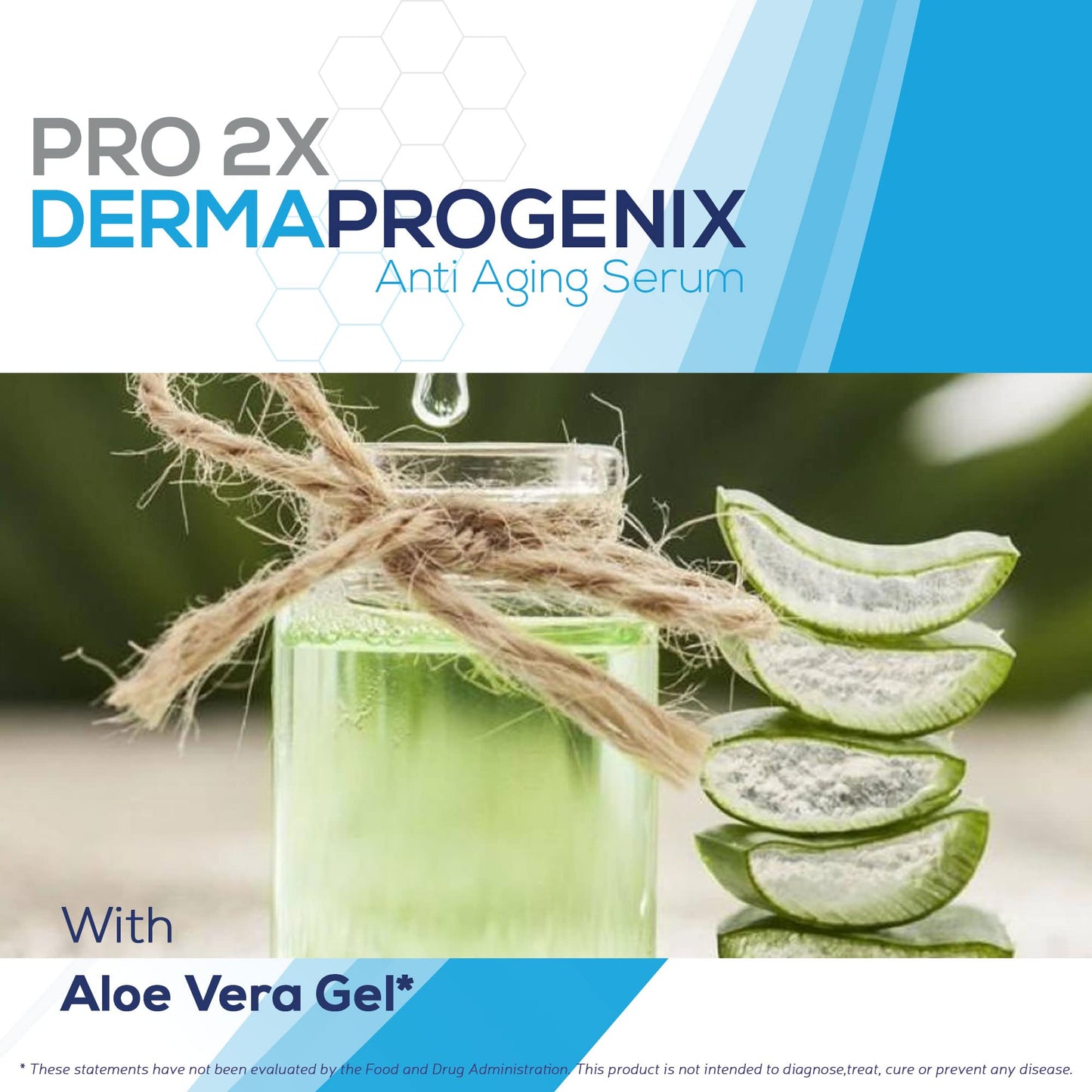 PRO 2X DERMA PROGENIX Serum - Anti Aging Serum - 2 Month Supply - Help Protect Skin from Premature Aging - Nourishing Face Serum for Glowing Skin