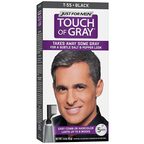 Just For Men Touch of Gray Men's Hair Color, Black