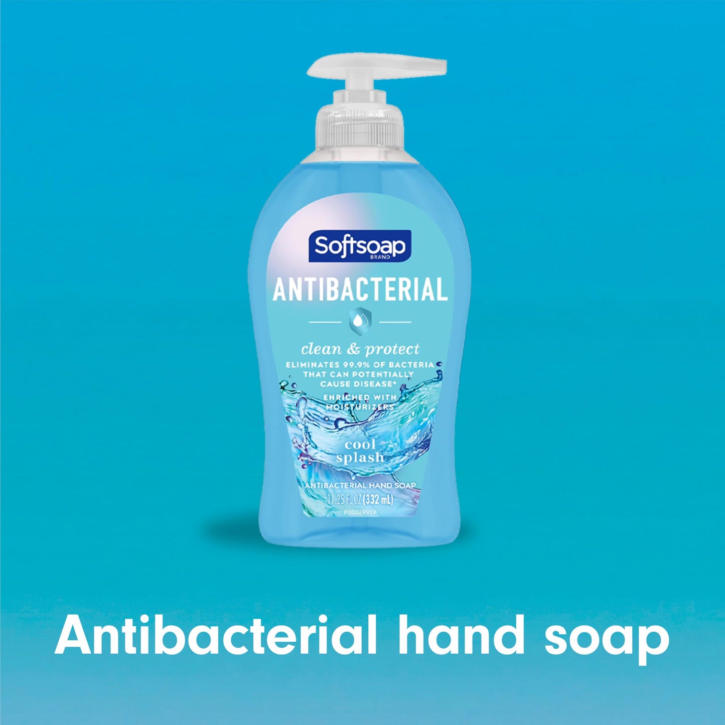 Softsoap Antibacterial Hand Soap, Eliminates 99% of Bacteria, Bathroom or Kitchen Hand Soap, Cool Splash Scent, 11.25 fl oz (6 Pack) Beauty and Personal Care Softsoap