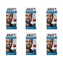 JUST FOR MEN Brush-In Color Gel, Mustache & Beard M-25 Light Brown 1 Each (Pack of 6)