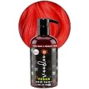 MOEHAIR Semi-Permanent Hair Color | Temporary Red Hair Dye 8 Oz | No Ammonia, Sulfate or Paraben | Intermixable & Vegan | Voodoo Fire Engine Bright