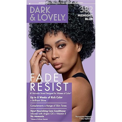 SoftSheen-Carson Dark and Lovely Fade Resist Rich Conditioning Hair Color, Permanent Hair Color, Up To 100 percent Gray Coverage, Brilliant Shine