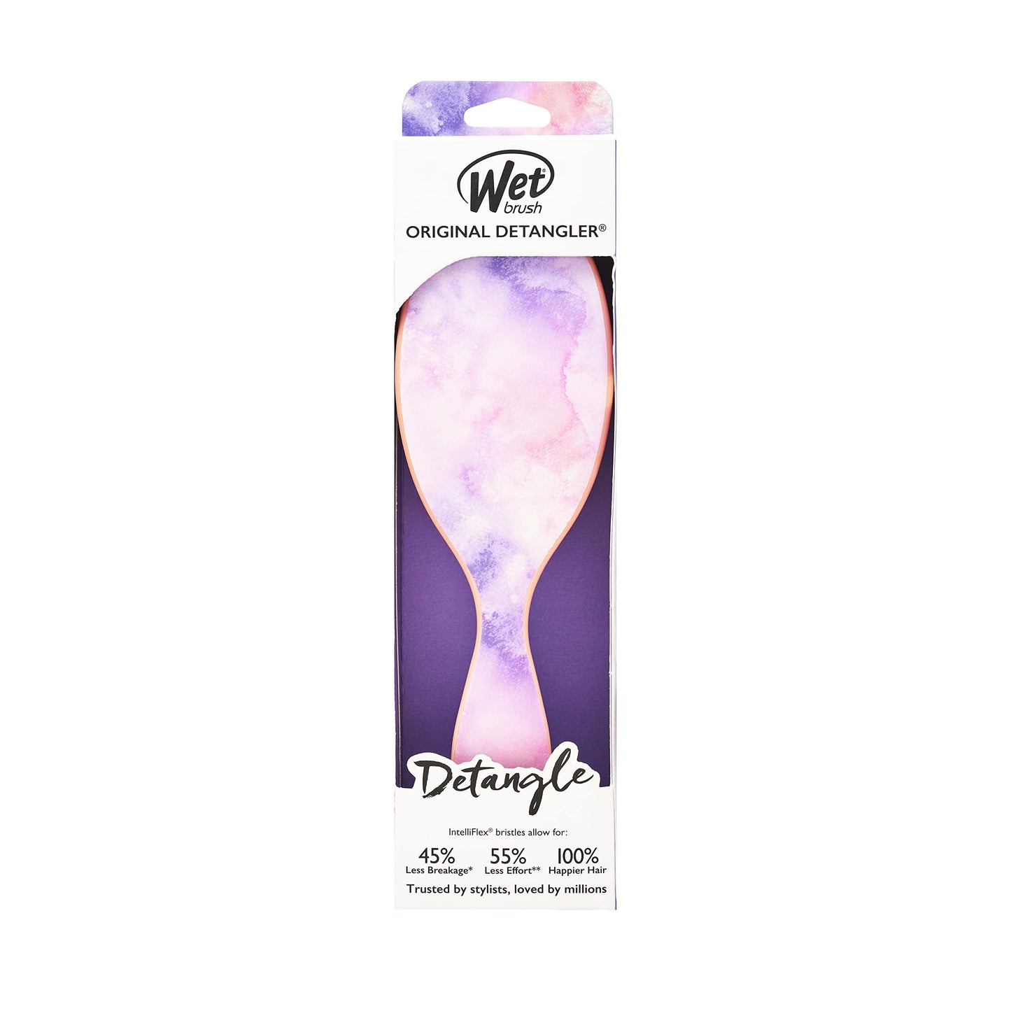 Wet Brush Original Detangler Hair Brush, Color Wash, Watermark, Ultra-Soft IntelliFlex Bristles - Detangling Hairbrush Glides Through Tangles For Wet