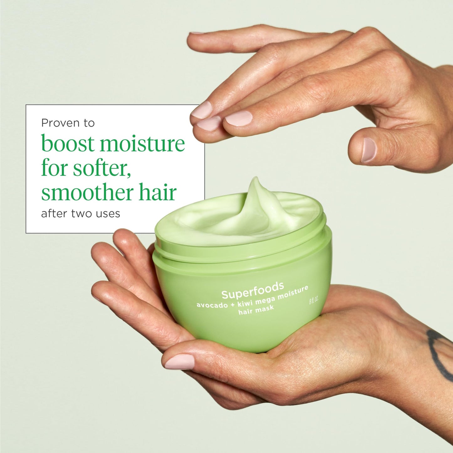 Briogeo Superfoods Avocado + Kiwi Mega Moisture Hair Mask | Protein-Free Deep Conditioning Treatment for Dry Hair| Silicone-Free | Vegan